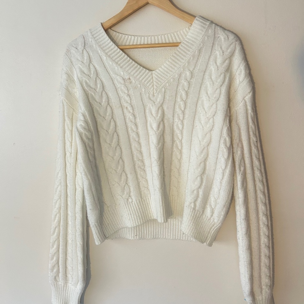 White Knit Sweater